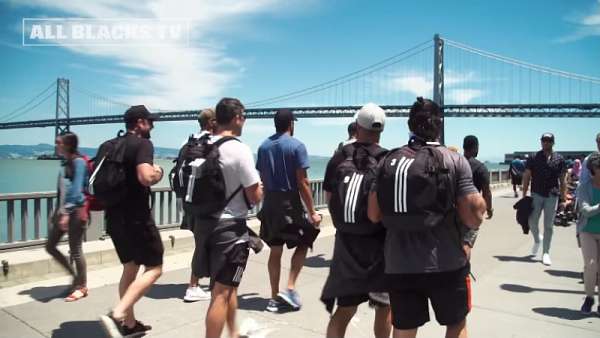 Los All Blacks Seven de paseo por San Francisco