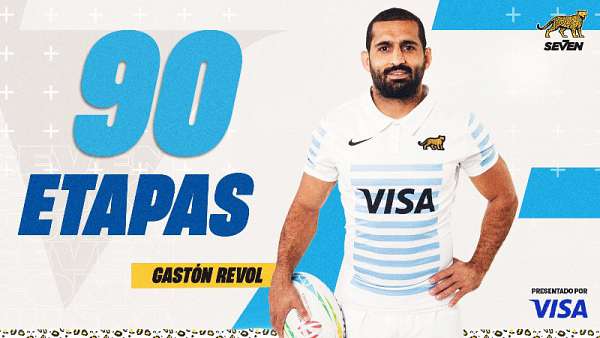 Gastón Revol suma 90 etapas en Los Pumas 7s